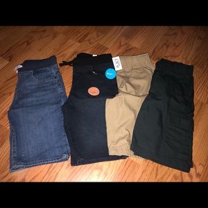 Boys shorts. 2 Jean shorts and 2 cargo shorts. NEW